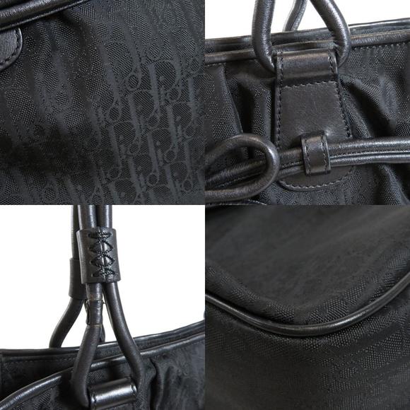 Christian Dior Trotter Pattern Handbag Nylon Material Black - Picture 8 of 9